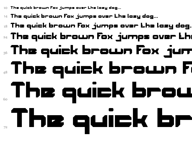 House Music font waterfall